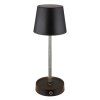 Illuminazione Globo Lighting Carlos Lampada da tavolo LED Cromo, Nero, 1-Luce