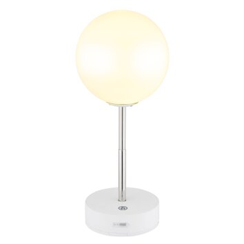 Illuminazione Globo Lighting Grada Lampada da tavolo LED Bianco, 1-Luce