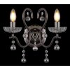 Illuminazione Globo Lighting Camila Applique Cromo, Nero, 2-Luci