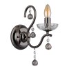 Illuminazione Globo Lighting Camila Applique Cromo, Nero, 1-Luce