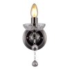 Illuminazione Globo Lighting Camila Applique Cromo, Nero, 1-Luce