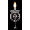 Illuminazione Globo Lighting Camila Applique Cromo, Nero, 1-Luce