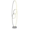 Illuminazione Globo Lighting Spira Lampada da terra LED Argento, 1-Luce