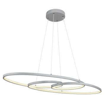 Illuminazione Globo Lighting Spira Lampadario a sospensione LED Cromo, Argento, 1-Luce