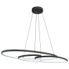 Illuminazione Globo Lighting Spira Lampadario a sospensione LED Nero, 1-Luce