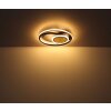 Illuminazione Globo Lighting Pikara Plafoniera LED Aspetto del legno, 1-Luce