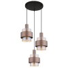 Illuminazione Globo Lighting Milley Lampadario a sospensione Nero, 3-Luci