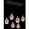 Illuminazione Globo Lighting Milley Lampadario a sospensione Nero, 6-Luci