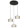 Illuminazione Globo Lighting Fogsy Lampadario a sospensione LED Nero, 1-Luce