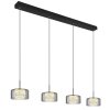 Illuminazione Globo Lighting Fogsy Lampadario a sospensione LED Nero, 1-Luce