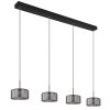 Illuminazione Globo Lighting Fogsy Lampadario a sospensione LED Nero, 1-Luce