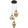 Illuminazione Globo Lighting Firefly Lampadario a sospensione LED Nero, 1-Luce