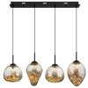 Illuminazione Globo Lighting Firefly Lampadario a sospensione LED Nero, 1-Luce