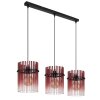 Illuminazione Globo Lighting Gorley Lampadario a sospensione Nero, 3-Luci