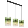 Illuminazione Globo Lighting Gorley Lampadario a sospensione Nero, 3-Luci