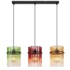 Illuminazione Globo Lighting Gorley Lampadario a sospensione Nero, 3-Luci