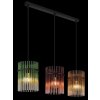 Illuminazione Globo Lighting Gorley Lampadario a sospensione Nero, 3-Luci