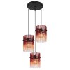 Illuminazione Globo Lighting Gorley Lampadario a sospensione Nero, 3-Luci