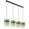 Illuminazione Globo Lighting Gorley Lampadario a sospensione Nero, 4-Luci