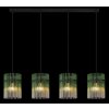 Illuminazione Globo Lighting Gorley Lampadario a sospensione Nero, 4-Luci