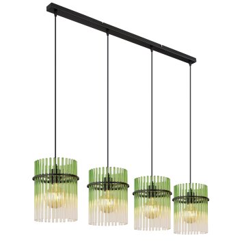 Illuminazione Globo Lighting Gorley Lampadario a sospensione Nero, 4-Luci