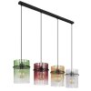 Illuminazione Globo Lighting Gorley Lampadario a sospensione Nero, 4-Luci