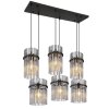 Illuminazione Globo Lighting Gorley Lampadario a sospensione Nero, 6-Luci