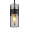 Illuminazione Globo Lighting Scarfina Lampadario a sospensione Nero, 1-Luce