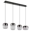 Illuminazione Globo Lighting Cristallica Lampadario a sospensione LED Antracite, 1-Luce