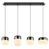 Illuminazione Globo Lighting Cristallica Lampadario a sospensione LED Antracite, 1-Luce