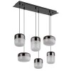 Illuminazione Globo Lighting Cristallica Lampadario a sospensione LED Antracite, 1-Luce