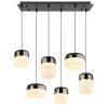 Illuminazione Globo Lighting Cristallica Lampadario a sospensione LED Antracite, 1-Luce