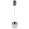 Illuminazione Globo Lighting Cristallica Lampadario a sospensione LED Antracite, 1-Luce