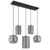 Illuminazione Globo Lighting Lampigna Lampadario a sospensione LED Ottone, Nero, 1-Luce