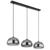 Illuminazione Globo Lighting Jella Lampadario a sospensione Nero, 3-Luci