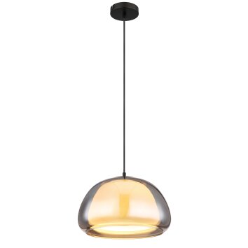 Illuminazione Globo Lighting Jella Lampadario a sospensione Nero, 1-Luce