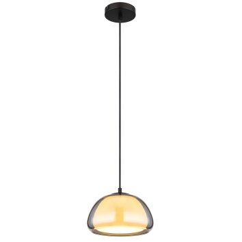 Illuminazione Globo Lighting Jella Lampadario a sospensione Nero, 1-Luce