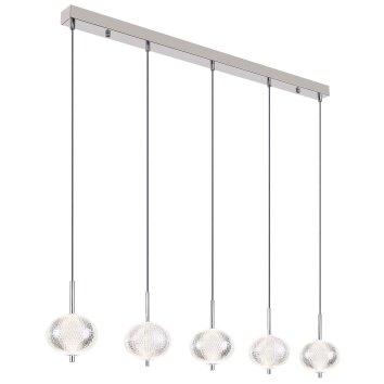 Illuminazione Globo Lighting Aida Lampadario a sospensione LED Cromo, 1-Luce