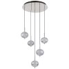 Illuminazione Globo Lighting Aida Lampadario a sospensione LED Cromo, 1-Luce