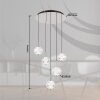 Illuminazione Globo Lighting Aida Lampadario a sospensione LED Cromo, 1-Luce