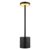 Illuminazione Globo Lighting Polina Lampada da tavolo LED Nero, 1-Luce