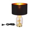 Illuminazione Globo Lighting Ginko Lampada da tavolo Ottone, Trasparente, chiaro, 1-Luce