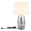 Illuminazione Globo Lighting Classy Lampada da tavolo Cromo, Argento, 1-Luce