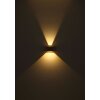 Illuminazione Globo Lighting Veronika Illuminazione esterna LED Antracite, Nero, 2-Luci, Sensori di movimento