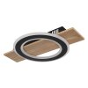 Illuminazione Globo Lighting Jayden Plafoniera LED Legno scuro, Écru, 1-Luce