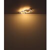 Illuminazione Globo Lighting Jayden Plafoniera LED Legno scuro, Écru, 1-Luce