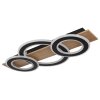 Illuminazione Globo Lighting Jayden Plafoniera LED Legno scuro, Écru, 1-Luce