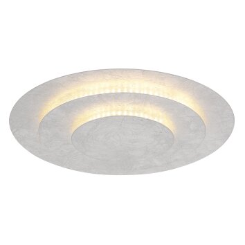 Illuminazione Globo Lighting Heda Plafoniera LED Argento, 1-Luce