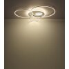 Illuminazione Globo Lighting Invertina Plafoniera LED Argento, 1-Luce, Telecomando