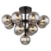 Illuminazione Globo Lighting Grappy Plafoniera Nero, 13-Luci